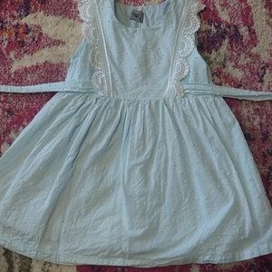 Beautiful soft blue dress with lace detail